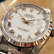 ロレックス　デイトジャスト16234 W番ホワイトローマン　シャンタン文字盤 楽天市場】ロレックス ROLEX デイトジャスト 16234 ホワイト