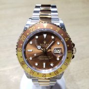 ロレックス GMTマスターII 16713 茶金ベゼル 2005年F番 正規OH済み黒