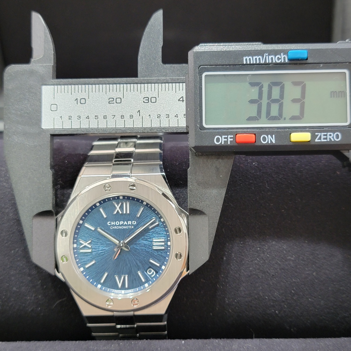 ショパール Chopard アルパイン イーグル ラージ 298600-3001 メンズ 腕時計 ブルー 文字盤 デイト 裏スケルトン 自動巻き Alpine VLP 90196186